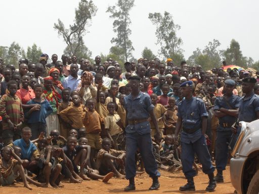 Burundian Police Patrol