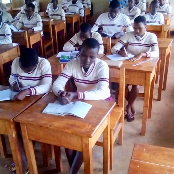 Children in class at the HTS, Karusi Burundi